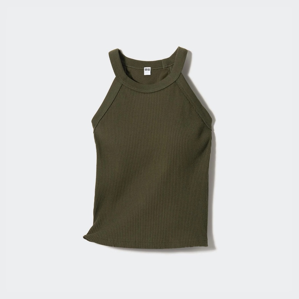 Uniqlo Olive Green Halter Bra Top